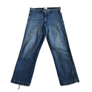 Boyish Jeans Womens 31 Blue Denim Carter High Rise Distressed Ankles